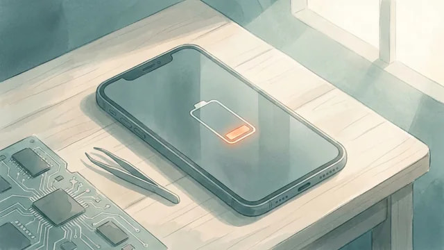 バッテリー減りが早いときの確認を示すサムネイル