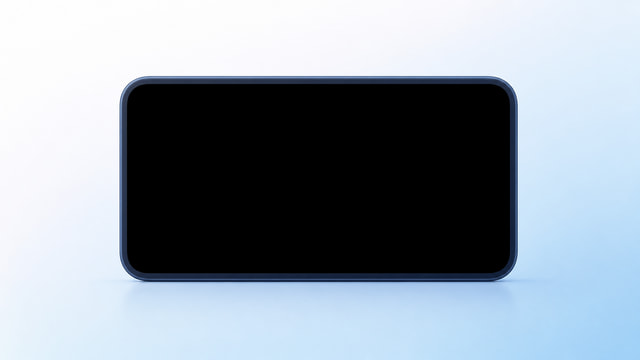 黒いカメラプレビューを表示したスマートフォンのイラスト